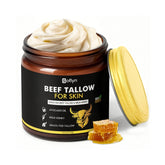 Beef Tallow for Skin - 100% Grass-Fed Beef Tallow and Honey Balm