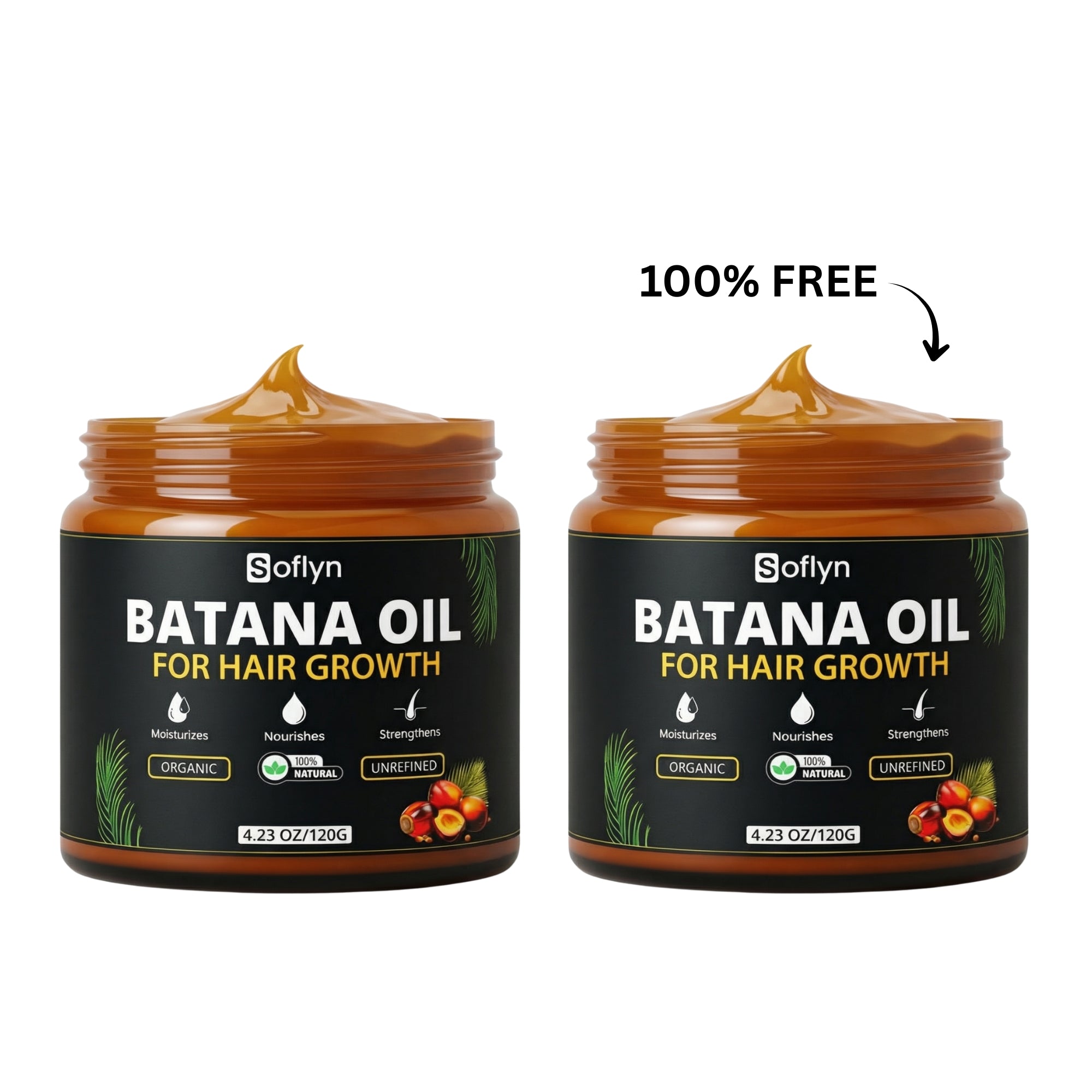 Batana Oil For Hair Growth – 100% Raw & Unrefined – Ideal for All Type of Hair