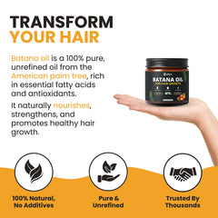 Batana Oil For Hair Growth – 100% Raw & Unrefined – Ideal for All Type of Hair