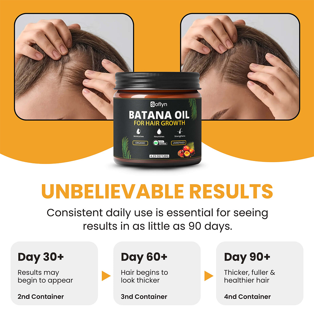 Batana Oil For Hair Growth – 100% Raw & Unrefined – Ideal for All Type of Hair