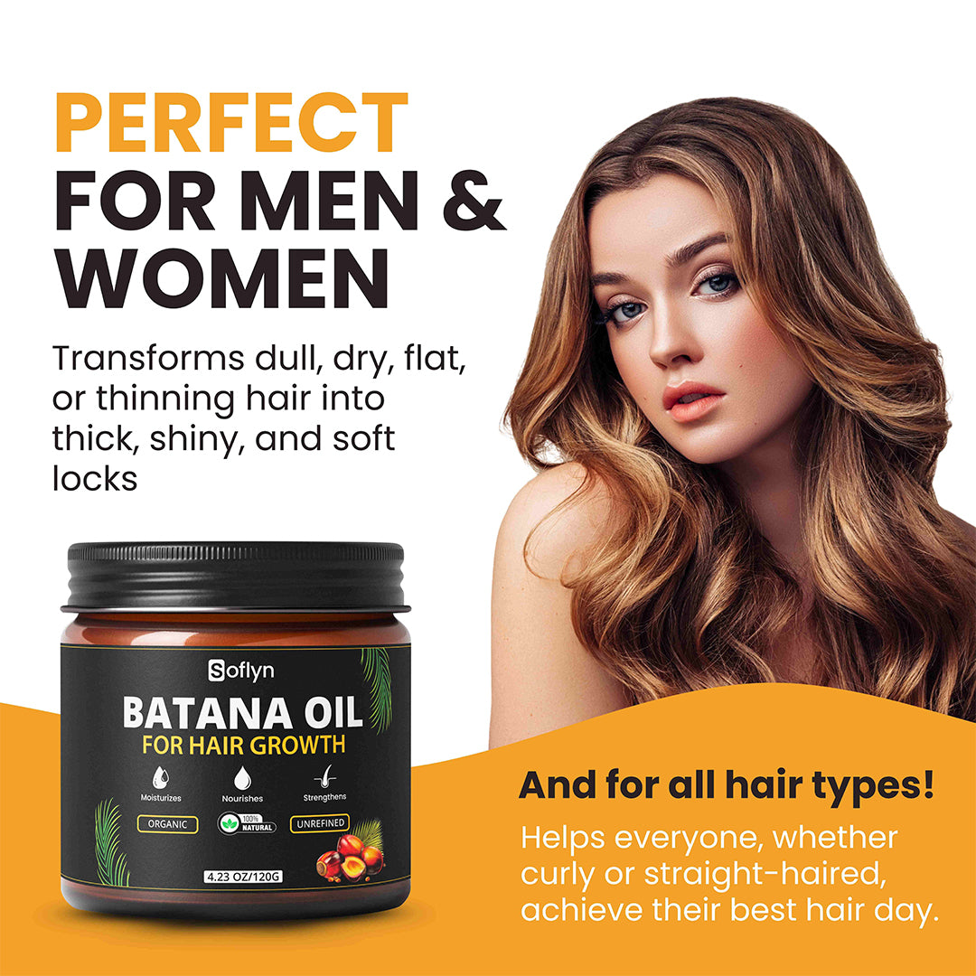 Batana Oil For Hair Growth – 100% Raw & Unrefined – Ideal for All Type of Hair